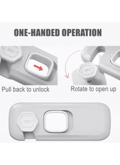 ONETO 5 Pcs Baby Safety Cabinet Lock Security Protection Home Refrigerator Safety Buckle Child Anti Pinch Hand Drawer Door Locks  - Image 2