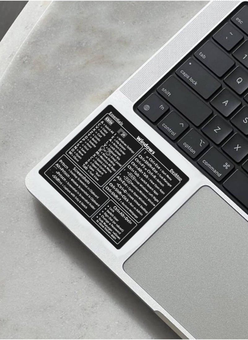 ماركة غير محددة - ملصقات اختصارات لنظام Mac OS و نظام Windows بالإضافة الى برامج EXCEL و WORD مضادة للماء و قابلة للإزالة - Image 1
