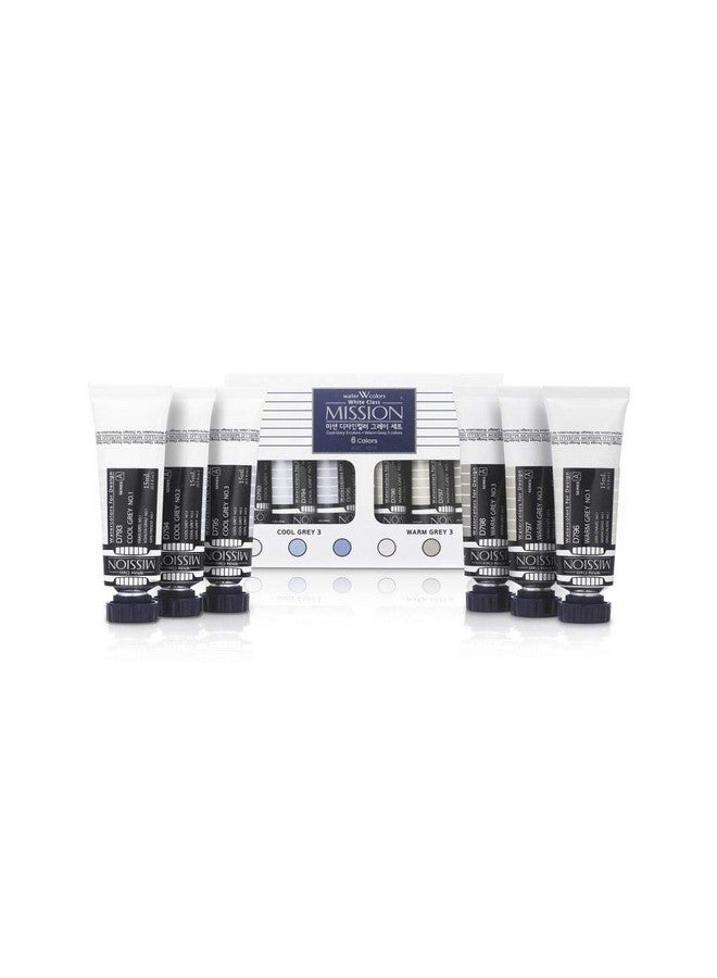 Mijello Mission White Class Designer Gouache - Set of 6 tubes x 15 ML - Image 2