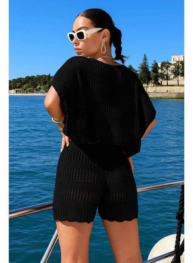 Ginger Crochet Top & Short Beach Coord Set - Image 2