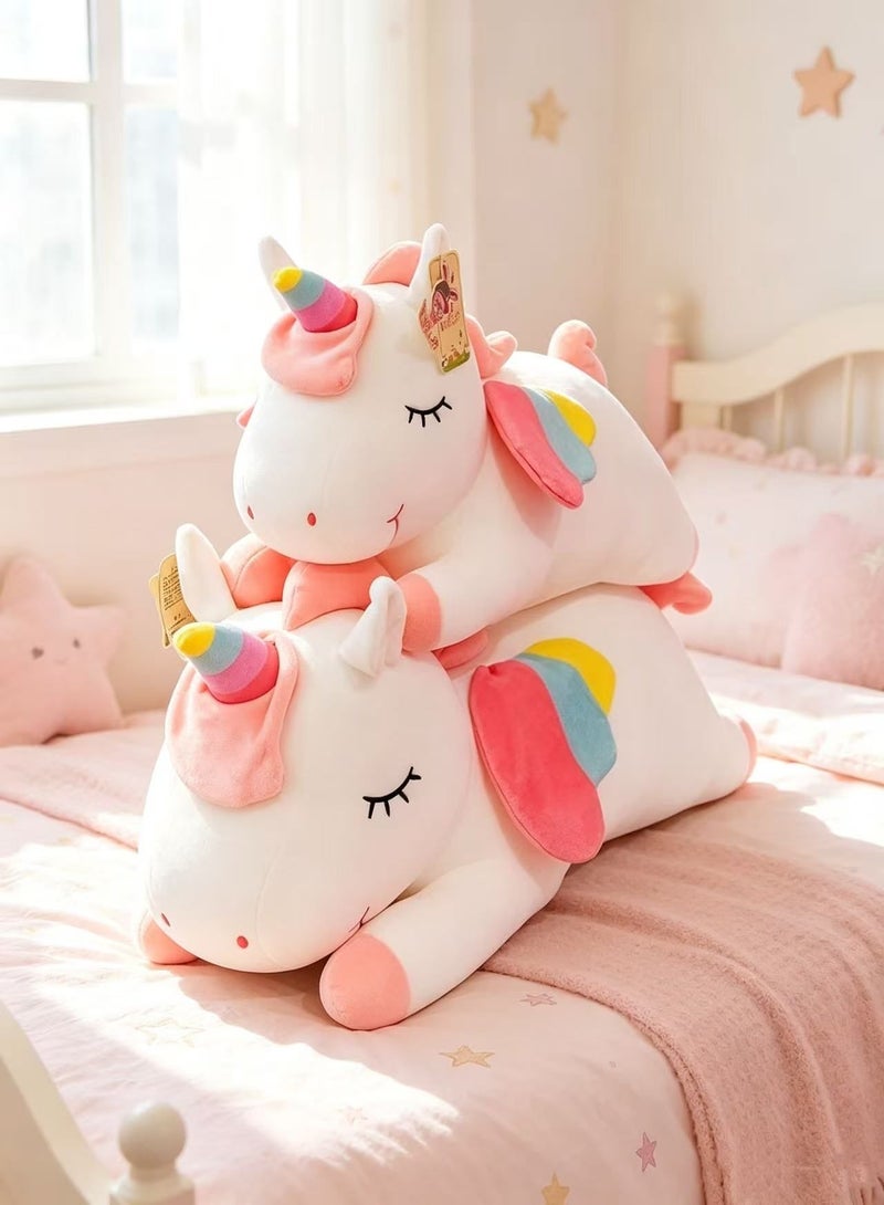 Haidue Rainbow Unicorn Plush Doll - Soft Cotton Fabric(30CM/50CM) - Image 2