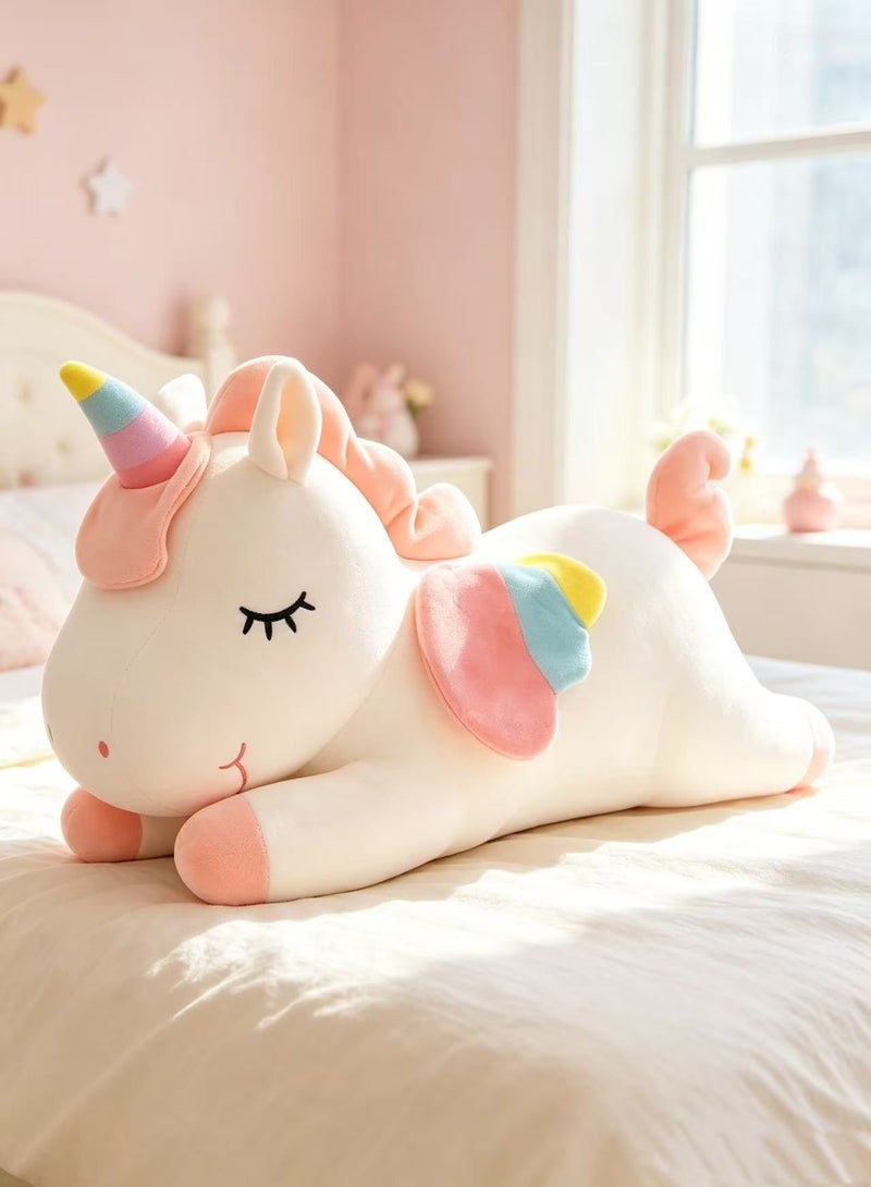 Haidue Rainbow Unicorn Plush Doll - Soft Cotton Fabric(30CM/50CM) - Image 1