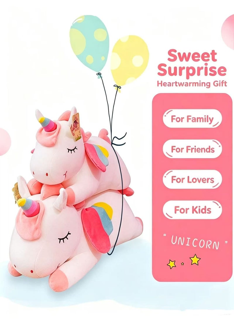 Haidue Rainbow Unicorn Plush Doll - Soft Cotton Fabric(30CM/50CM) - Image 5