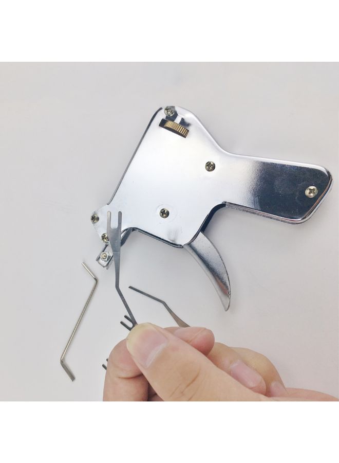 NIBEMINENT Pistol Door Lock Opener Tool Silver 0.184kg - Image 3