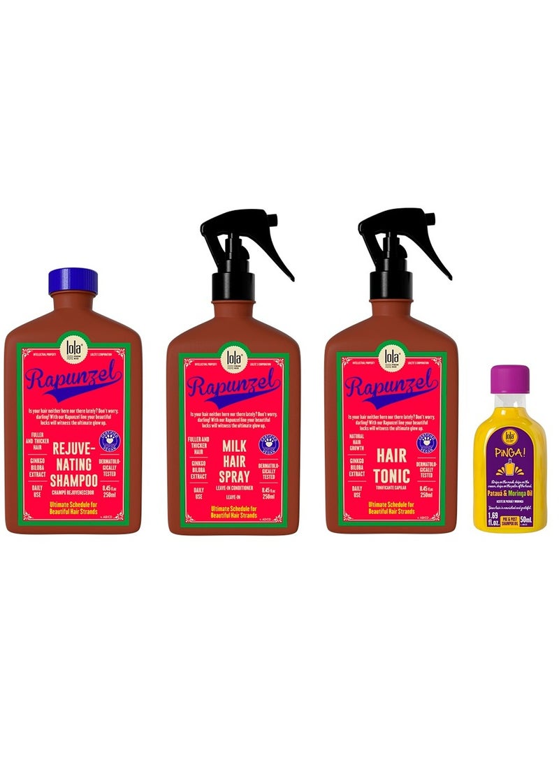 لولا من ريو. مجموعة رابونزل لتعزيز و تنشيط نمو الشعر