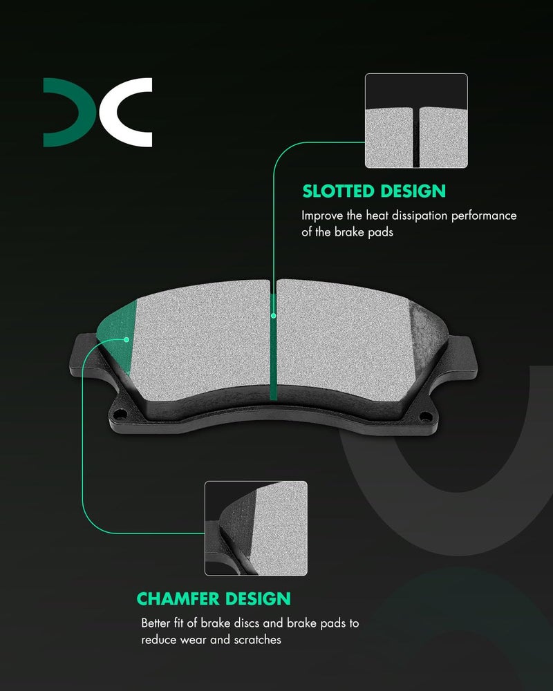 SCITOO D1522 Front Ceramic Brake Pads Sets Fit For Chevrolet Cruze 2011-2015,For Chevrolet Cruze Limited 2016,For Chevrolet Sonic 2012-2017 - Image 2