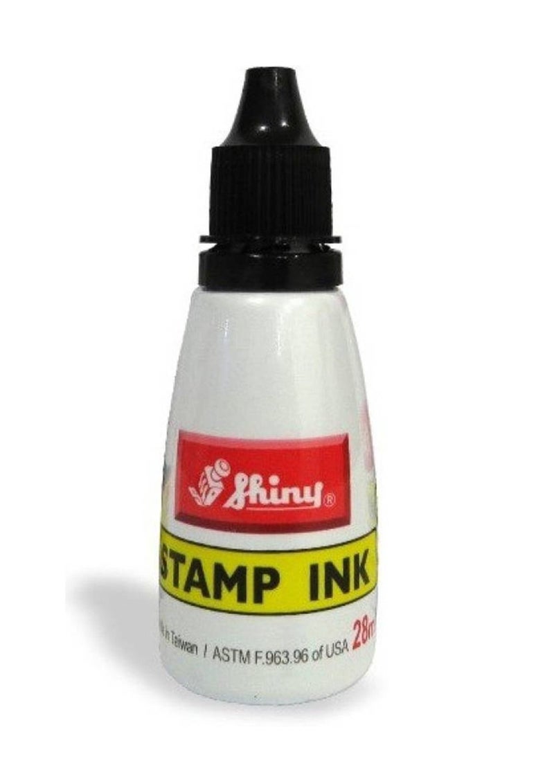 Shiny 28ml Stamp Ink Bottle Black Ink  - Image 2
