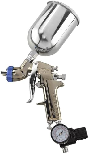 NEIKO 31213A Air Spray Paint Gun HVLP with Gravity Feed 13 MM Nozzle 600 CC Capacity Spray Gun Paint Sprayer for Walls Automotive Home Improvement