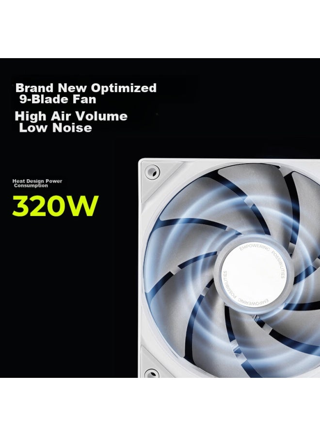 Tryx Panorama Display 360 Water-cooled Cpu Cooler Argb White 6.67-inch Curved Screen/asetek8/ki Software/naked Eye 3d Visualization - Image 4