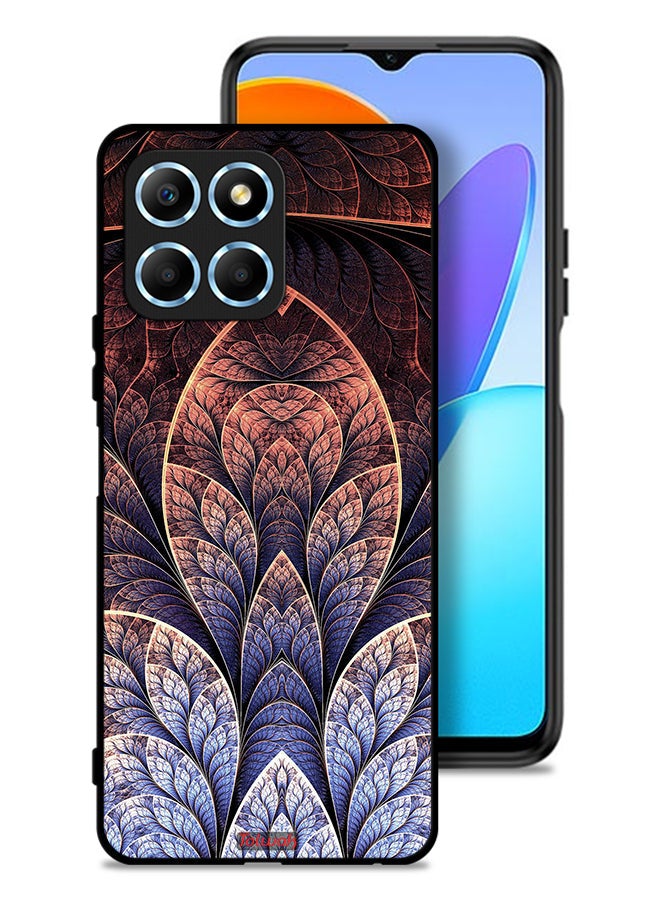 Tolwak Honor X8 5G Protective Case Cover Floral Fractal Abstract - Image 1