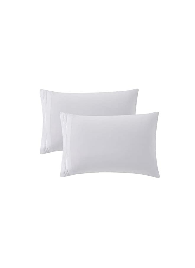 Clara Clark - King Sheets Set Deep Pocket Bed Sheets For King Size Bed 4 Piece King Size Sheets Extra Soft Bedding Sheets And Pillowcases White Sheets King - Image 1