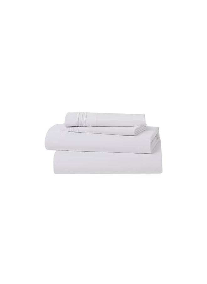 Clara Clark - King Sheets Set Deep Pocket Bed Sheets For King Size Bed 4 Piece King Size Sheets Extra Soft Bedding Sheets And Pillowcases White Sheets King - Image 1