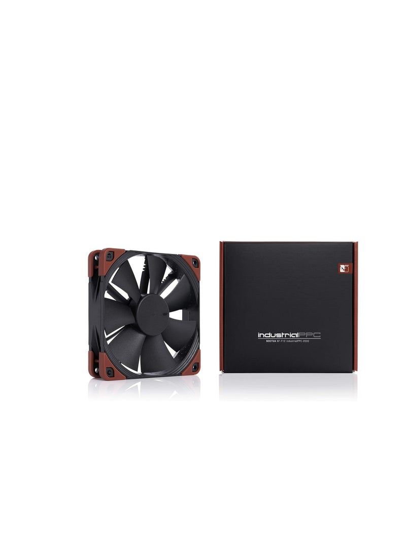 Noctua NF-F12 iPPC-2000 IP67 PWM, Heavy Duty Cooling Fan, 4-Pin, 2000 RPM (120mm, Black) - Image 4