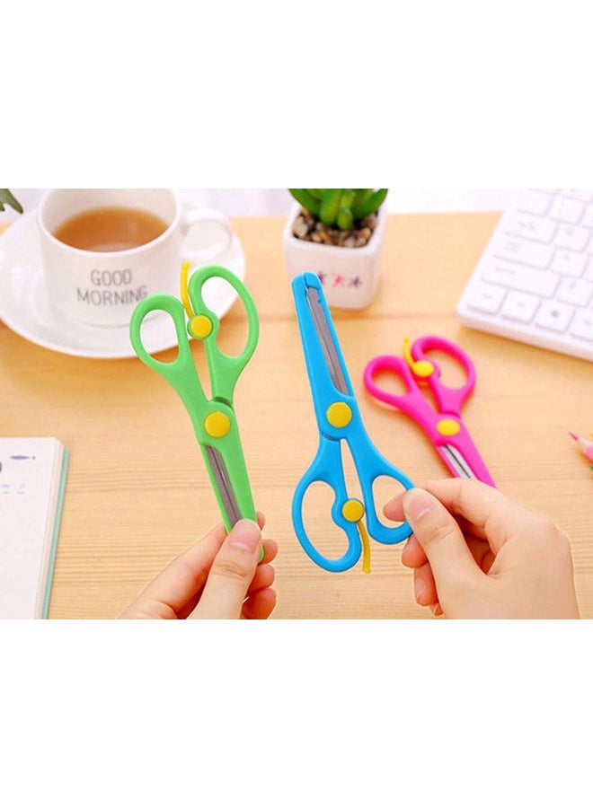 Kinteshun Children Scissors,Kids' Artwork Blunt Tip Anti-Pinch Shears Students Cutter Scissors for DIY Handcraft Projects(5pcs) - Image 5