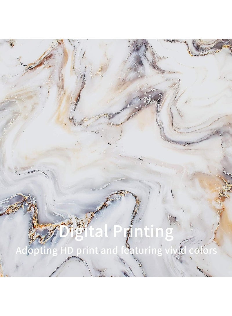 Grey Gold Marble Shower Curtain Liner 70 x 70in, Waterproof Abstract Modern Shower Curtain for Standard Bathtub, Luxury Shower Curtain for Bathroom Decor, Washable Fabric Shower Curtain Set - Image 2