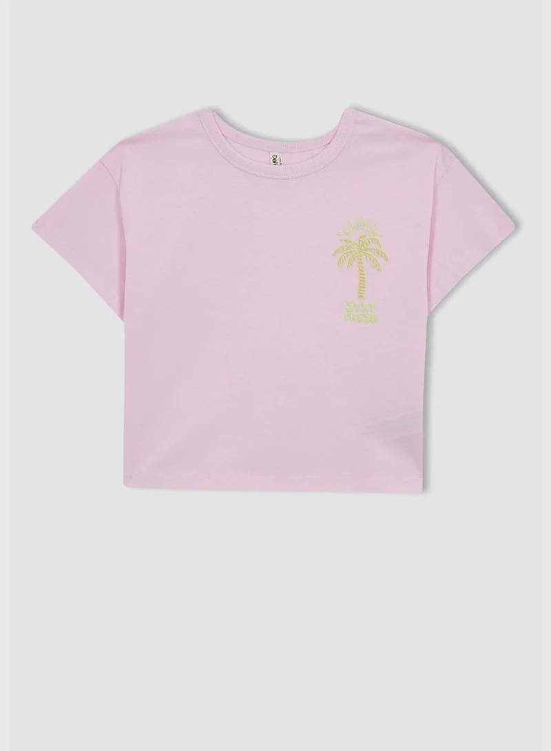 DeFacto Girl Knitted Short Sleeve Body