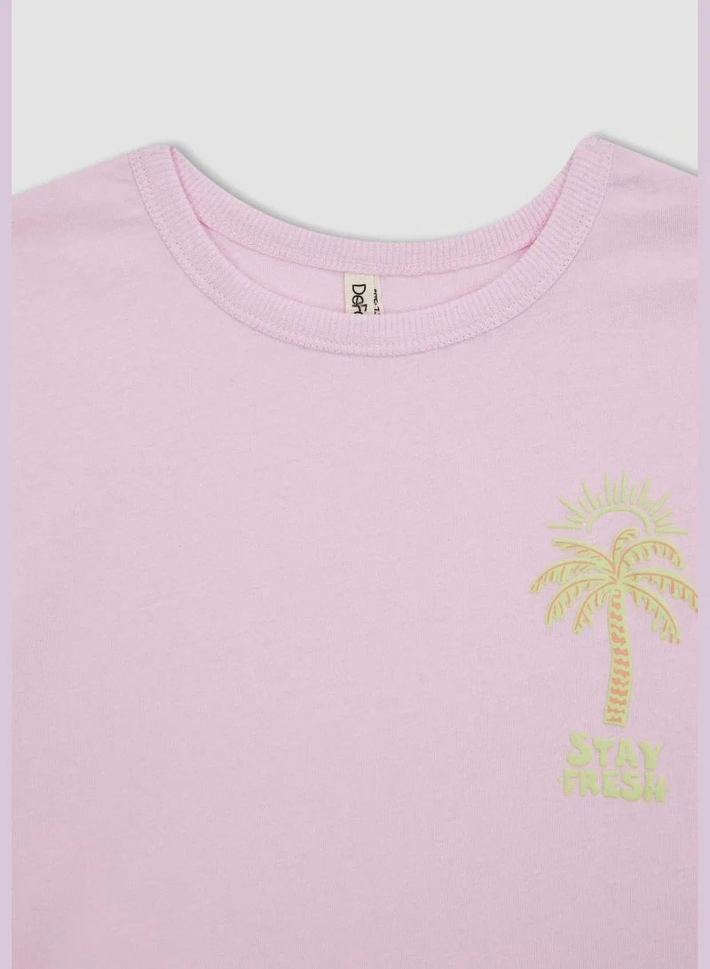 DeFacto Girl Knitted Short Sleeve Body