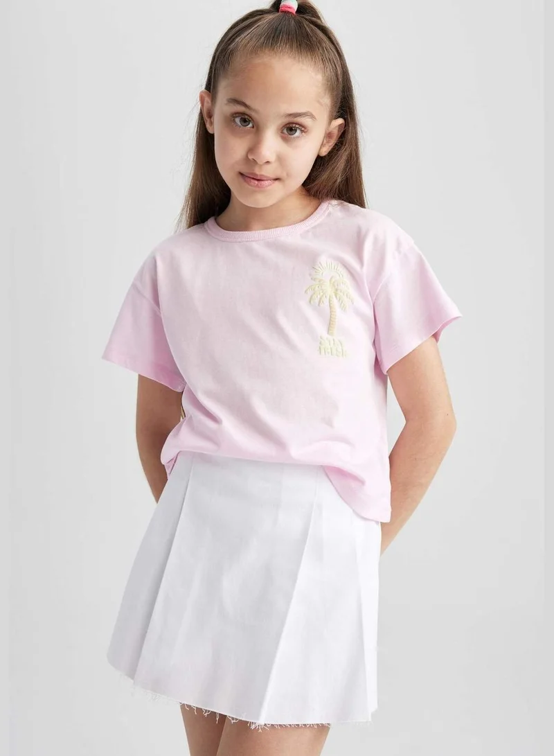 DeFacto Girl Knitted Short Sleeve Body