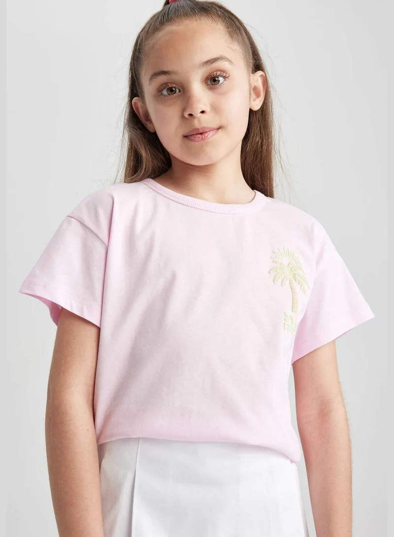 DeFacto Girl Knitted Short Sleeve Body