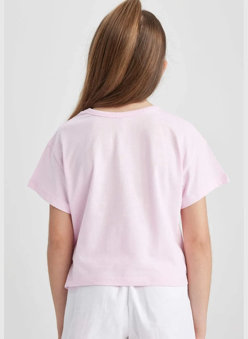 DeFacto Girl Knitted Short Sleeve Body