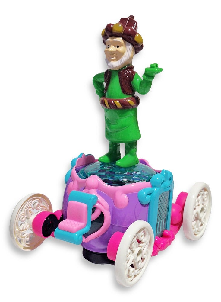 Ramadan Lantern, Great Musical Action Toy for Kids, Dancing Ramadan Lantern with Cartoon Characters on Luminous Moving Classic Cart Cute Ramadan Lanterns, New Ramadan Lantern Toy for Kids, Model ZR179-16, Skinny Man, Green - Image 4