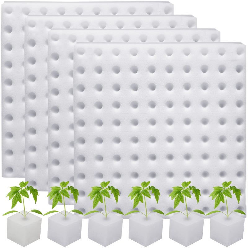 XIDAJIE 400 Pcs Hydroponic Sponges for Planting  Gardening Tool for Soilless Cultivation Seedling Growth  Greenhouse Small Bud Development