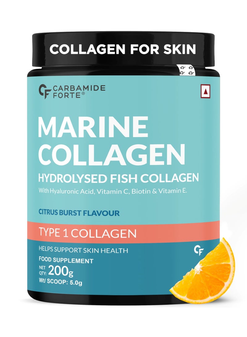 CARBAMIDE FORTE Marine Collagen Powder Supplement, 200g Powder - Image 1