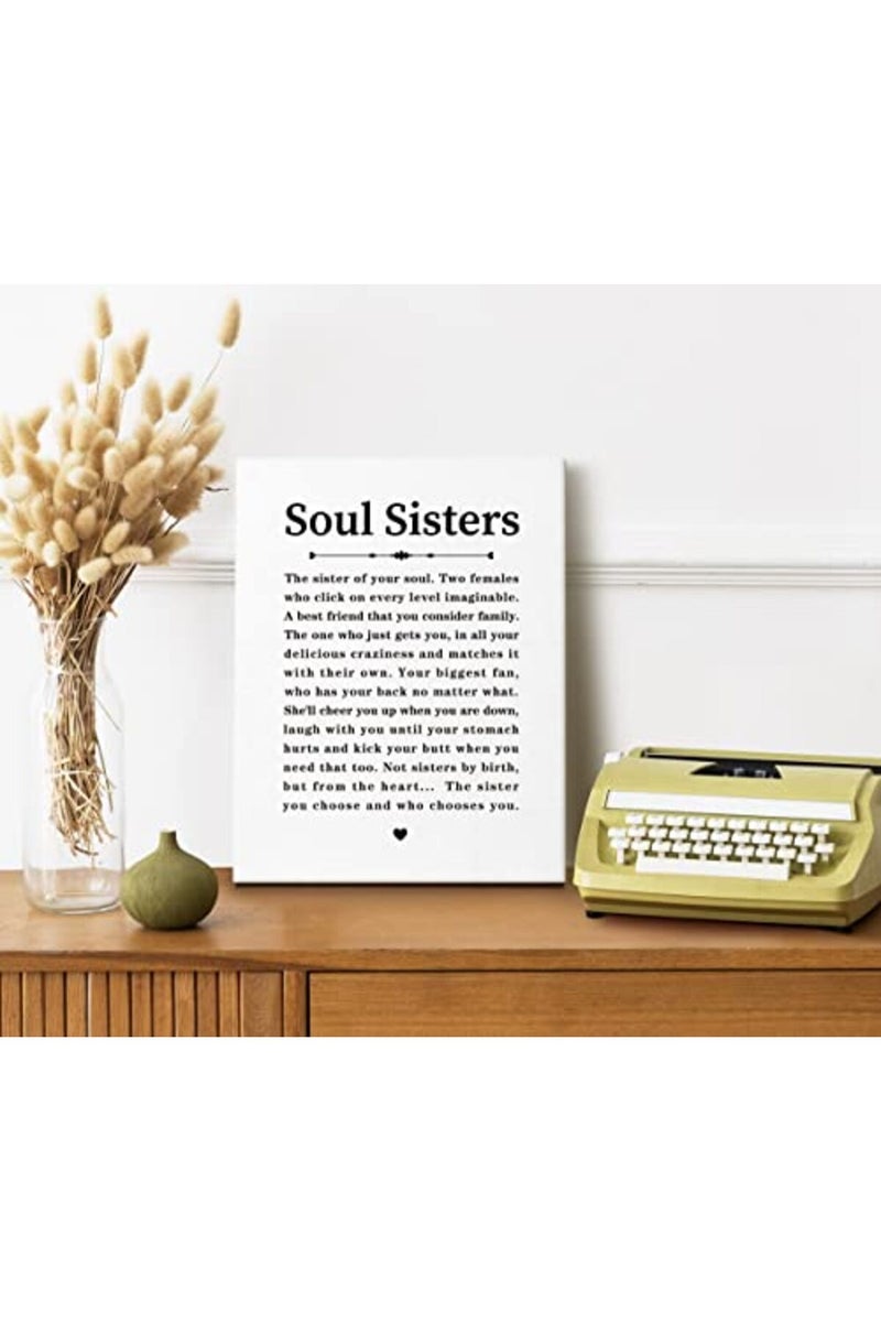 WKYAER Soul Sisters Motivational Canvas Art - Image 4