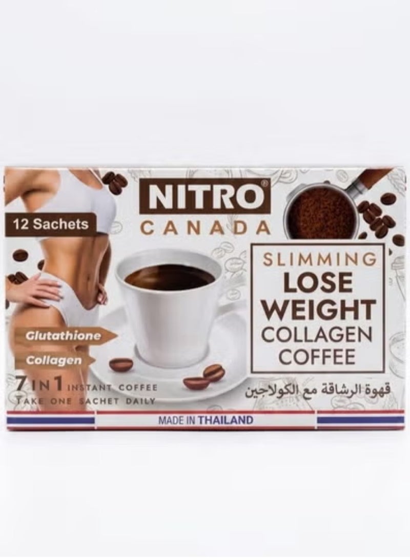 Slimming Lose Weight Collagen Coffee 15 g x 12 Sachets
