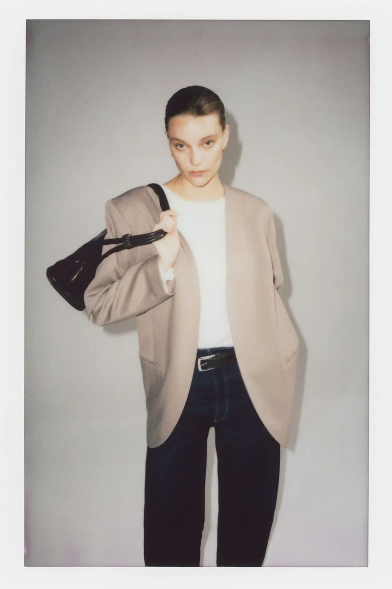 H&M Collarless blazer