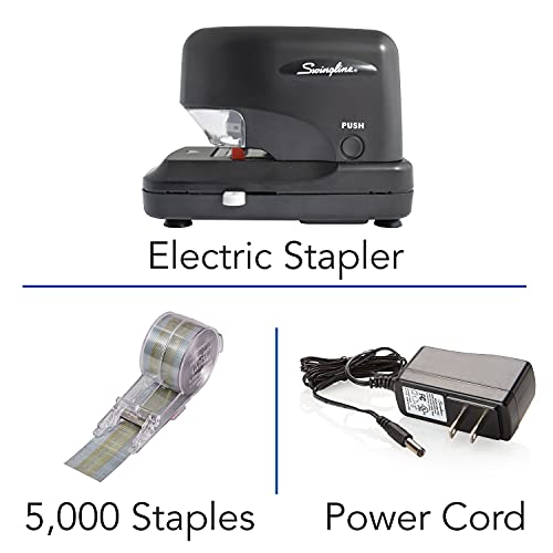 Swingline Cartridge Electric Stapler, 30 Sheet Capacity, Jam Free, includes 5000 Staple Cartridge, Black (69008) - Image 3