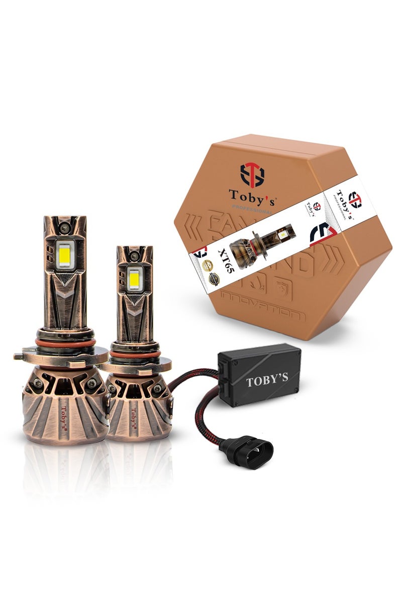 Toby's XT65 9005/9006 2 Pieces Car LED Headlight Original 65W/Piece Power 6500/piece Lumens With Color Temperature 6500K - Image 1
