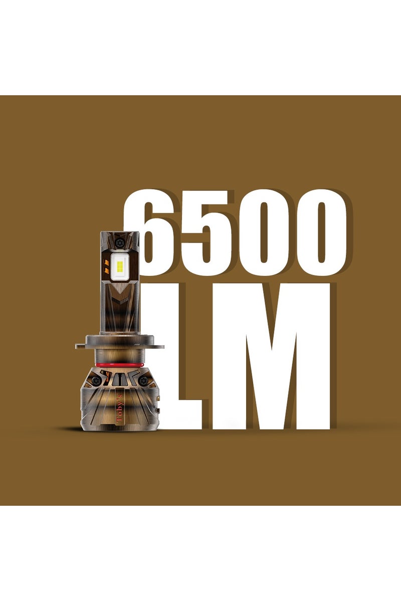 Toby's XT65 9005/9006 2 Pieces Car LED Headlight Original 65W/Piece Power 6500/piece Lumens With Color Temperature 6500K - Image 2