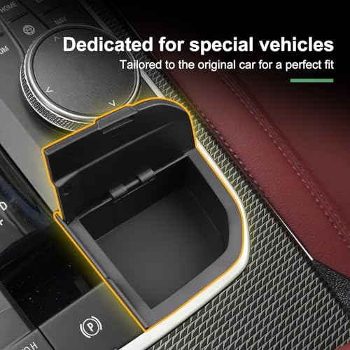 KUNGKIC لسيارات BMW 1 2 3 4 سلسلة X3 X4 F40 F44 G20 G21 G22 G23 G24 G26 G01 G02 M4 G82 M3 G80 i4 i3 تعديل صندوق تخزين ذراع نقل الحركة في وحدة التحكم المركزية ملحقات داخلية مصنوعة من ABS - Image 3