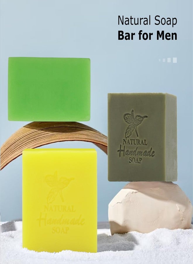 HOYEHOLA 3Pcs Natural Soap Bars for Bath Wash - Fresh Plant Essential Oils Eucalyptus, Cedarwood, Lemon Soap Bars for All Skin Type - Image 5