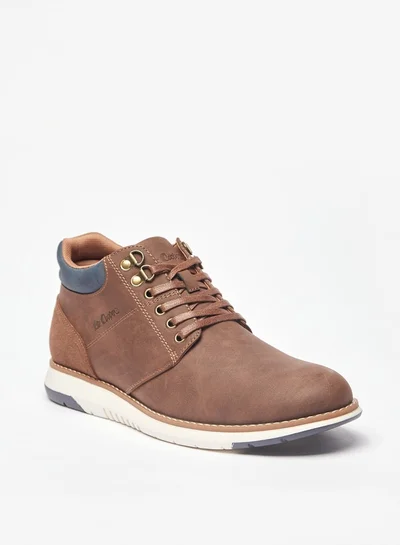 لي كوبر Men's Panelled Lace-Up Chukka Boots