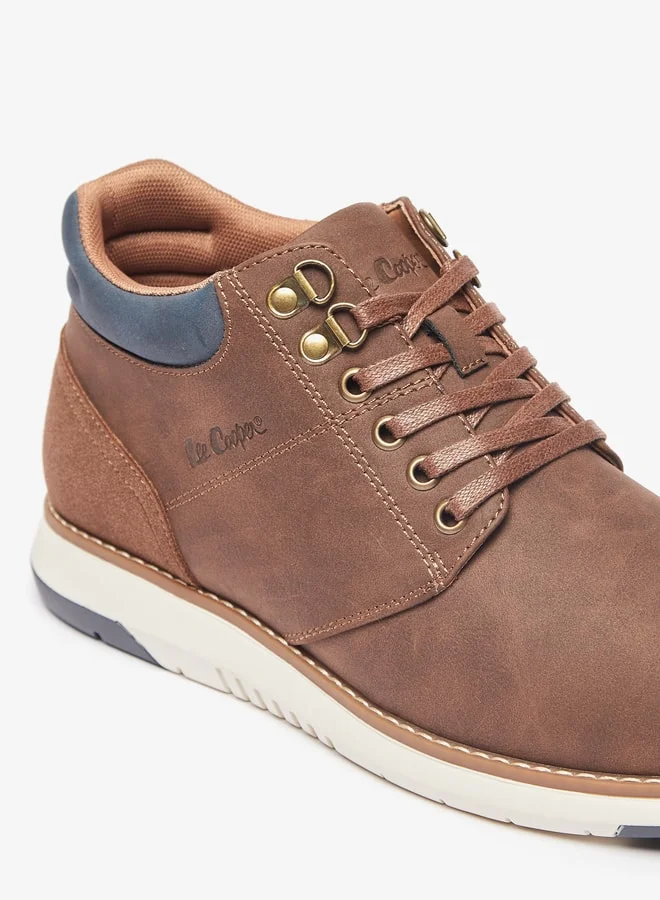 لي كوبر Men's Panelled Lace-Up Chukka Boots