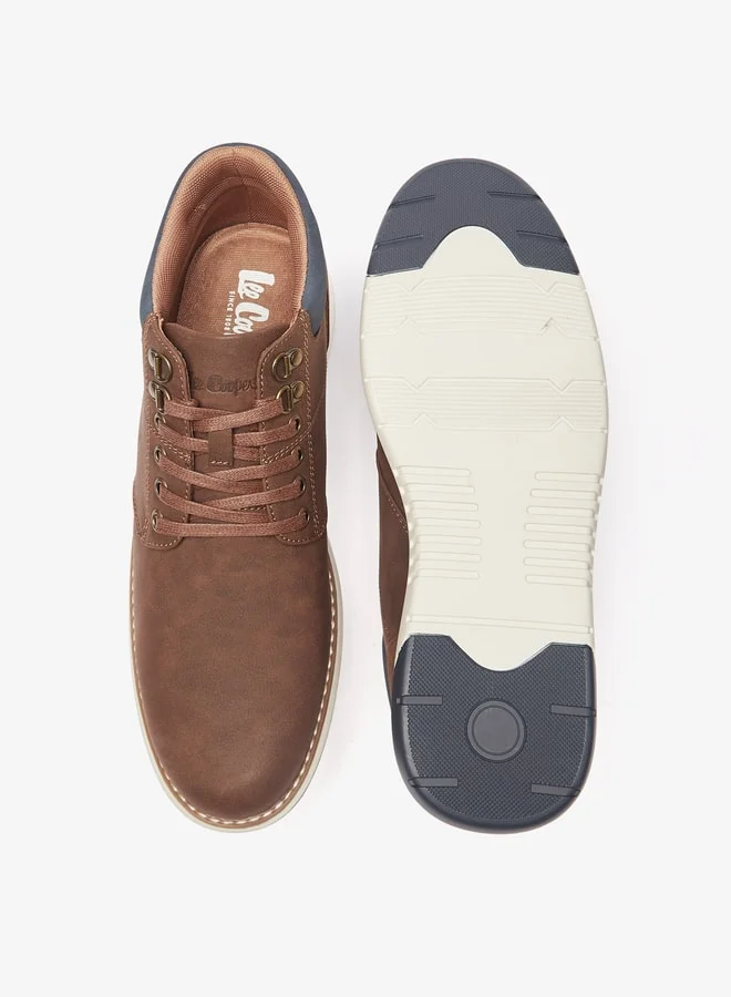 لي كوبر Men's Panelled Lace-Up Chukka Boots