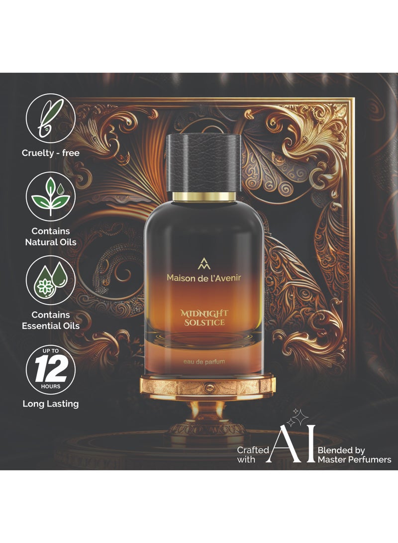 Maison de l'Avenir Midnight Solstice EDP- Long Lasting Unisex Perfume 100ml - Image 3