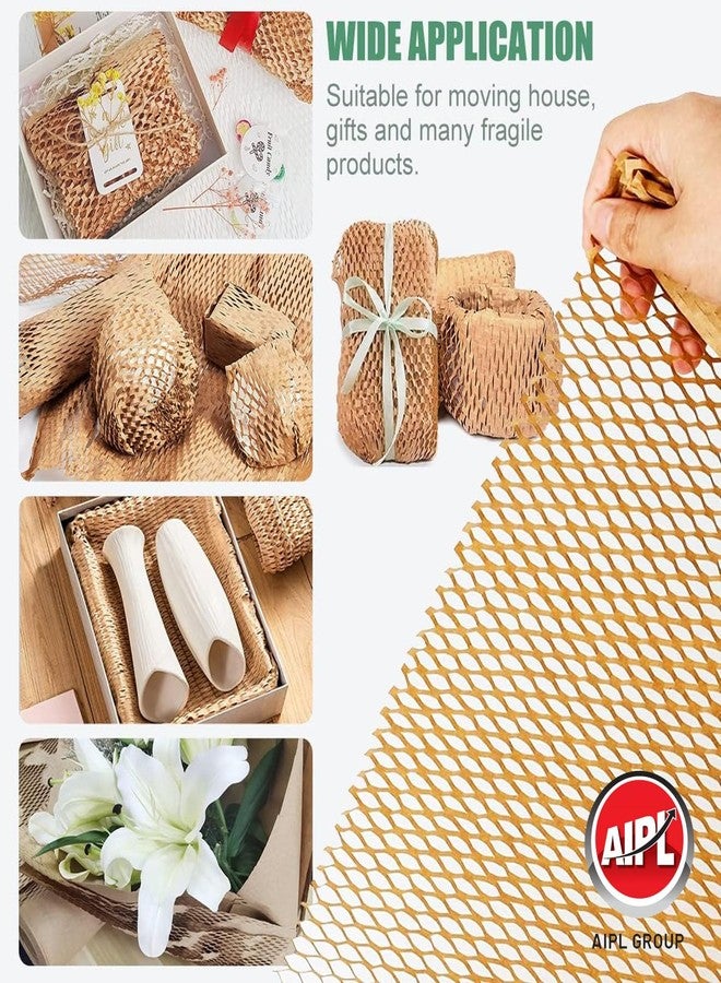 AIPL Honeycomb Packing Paper, 15"x50 Meter Substitute Alternative for Bubble Cushioning Wrap for Moving Shipping Packaging, Recyclable Packing Wrap Protective Roll - Image 4