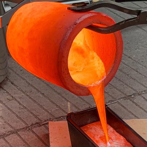 Molten Masters #1-1.3KG Premium Black Silicon Carbide Graphite Crucibles Cup Furnace Torch Melting Casting Refining for Aluminum, Gold, Silver, Copper, Brass Withstand 1800 ℃/3272℉ - Image 4
