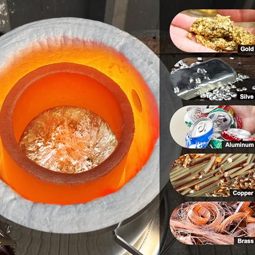 Molten Masters #1-1.3KG Premium Black Silicon Carbide Graphite Crucibles Cup Furnace Torch Melting Casting Refining for Aluminum, Gold, Silver, Copper, Brass Withstand 1800 ℃/3272℉ - Image 3