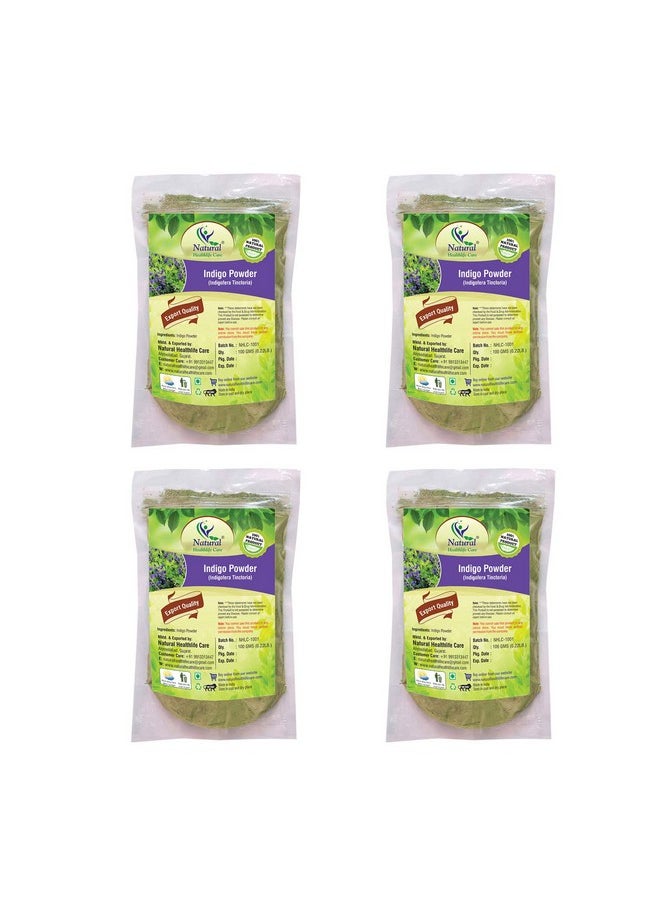 Natural Healthlife Care - Natural Indigo (Indigofera Tinctoria) Powder 400Gm (100 Gm*4) - Image 1