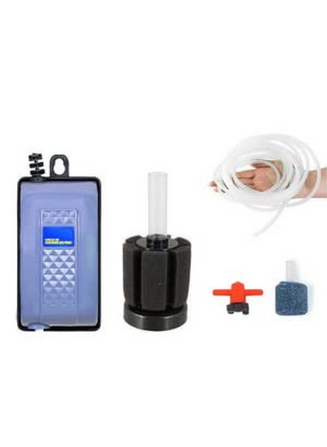 BURAQ Aquarium Hobby St Beginner Kit Set For Aquarium Includes Oxygen Air Pump Motor | Sponge Filter | Begginer | Advance | Pro | Complete - Image 1