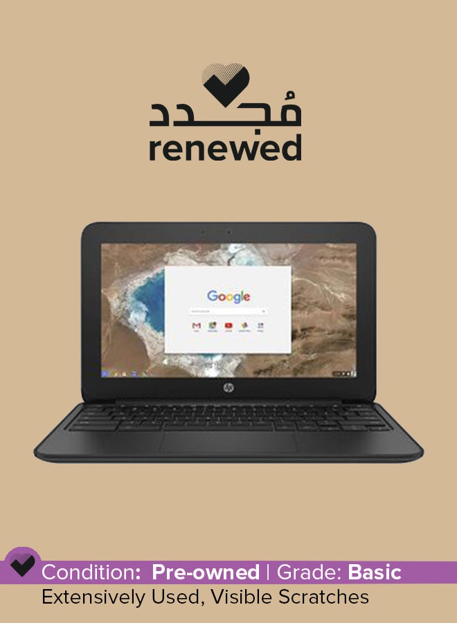HP Renewed - Chromebook 11 G5 EE Laptop With 11.6-Inch Display,Intel Celeron Processor/4GB RAM/32GB eMMC/Intel HD Graphics English Black English Black - Image 1