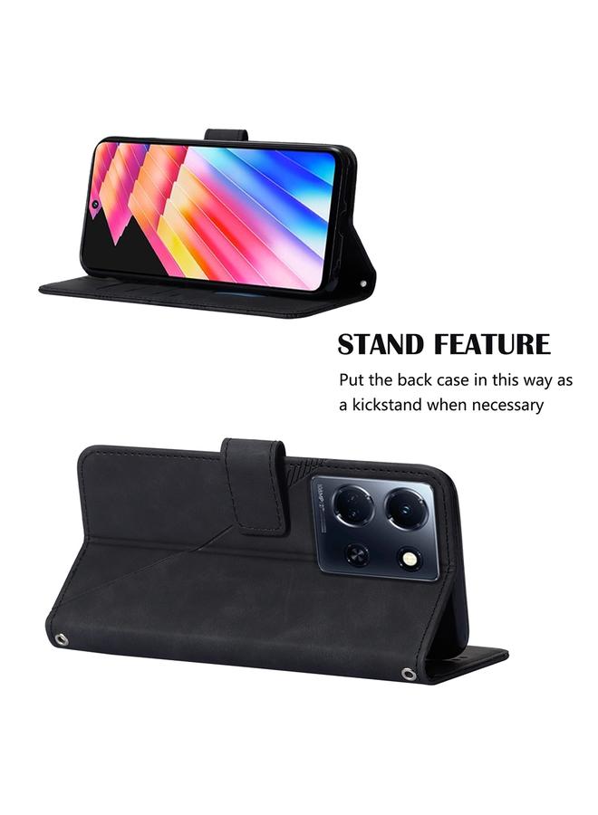 زبون جراب لهاتف Infinix Note 30 5G / X6711 جراب هاتف جلدي قابل للطي منقوش ثلاثي الأبعاد - Image 5