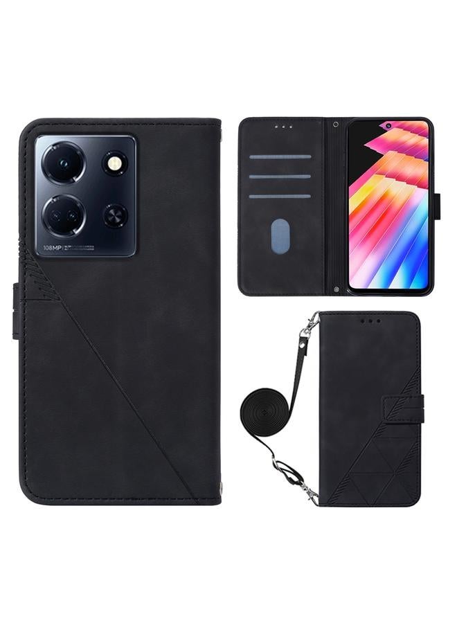 زبون جراب لهاتف Infinix Note 30 5G / X6711 جراب هاتف جلدي قابل للطي منقوش ثلاثي الأبعاد - Image 1