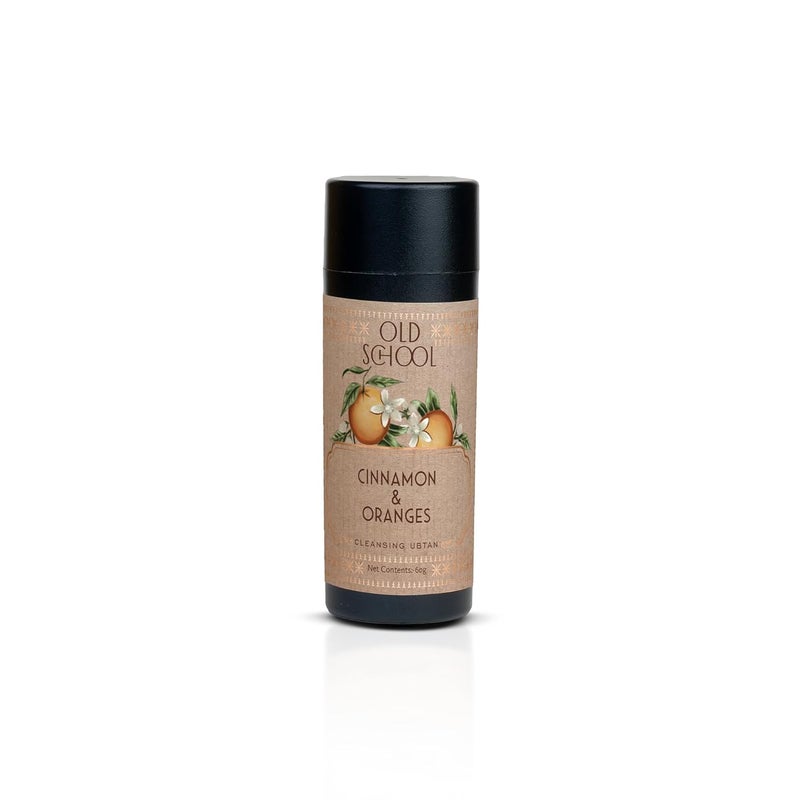 Old School Rituals Cinnamon  Oranges Cleansing Ubtan  Exfoliating Face Wash Powder  For Radiant  Clear Skin  60g  Removes Dead Skin  Impurities  Infused with Natural Cinnamon  Orange Extracts - Image 1