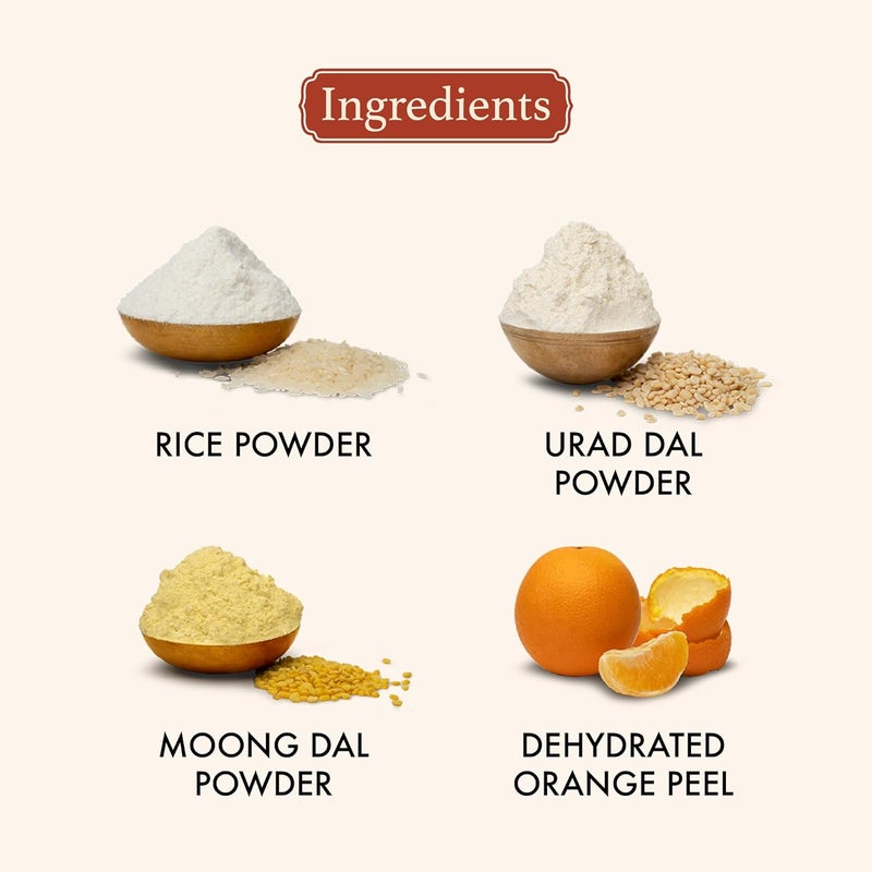 Old School Rituals Cinnamon  Oranges Cleansing Ubtan  Exfoliating Face Wash Powder  For Radiant  Clear Skin  60g  Removes Dead Skin  Impurities  Infused with Natural Cinnamon  Orange Extracts - Image 5