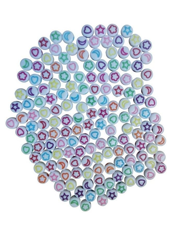 NIBEMINENT 500-Piece Beautiful Design Acrylic Beads 0.4x0.5cm - Image 1